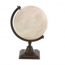 17 Stories Traditional Pine Pedestal Globe STSS6507